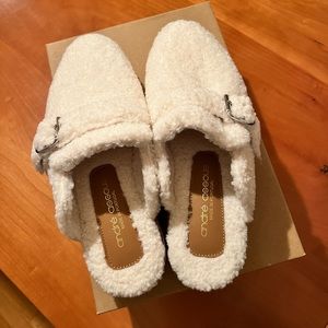Andre Assous Shearling mules